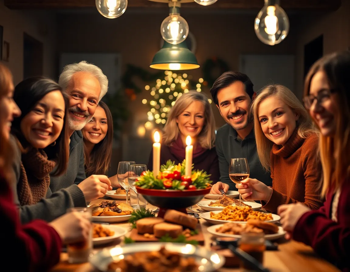 Family Gathering at Holiday Dinner