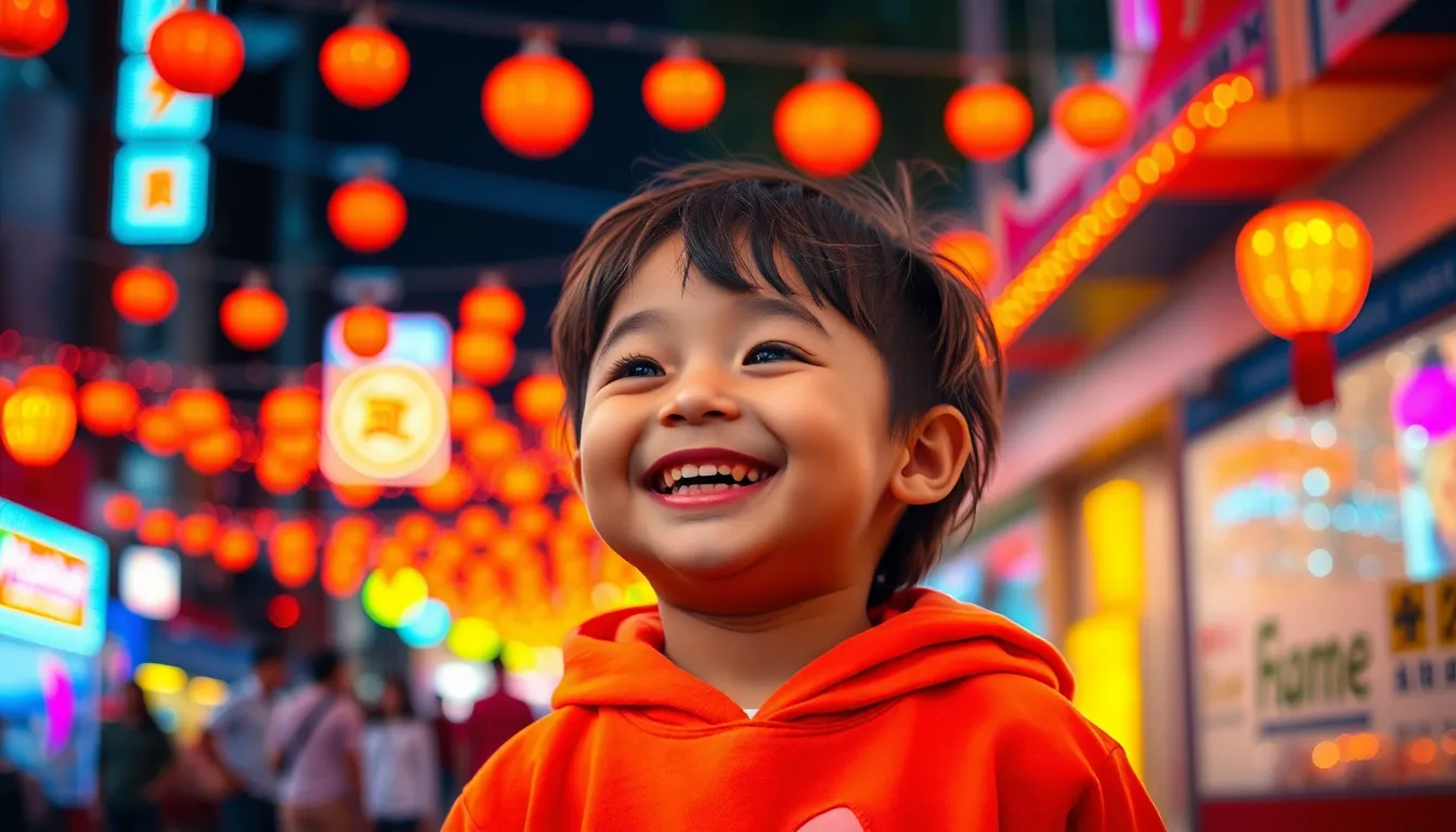 During golden hour, two children aboard a small sailboat gaze excitedly at the horizon, their faces illuminated by soft, warm light. Their vibrant life jackets contrast beautifully with the serene water and sunset sky, evoking a sense of adventure and wonder. The shallow focus encapsulates their youthful energy while the ocean blurs into a calming backdrop. This composition captures the essence of childhood exploration and the beauty of nature.
