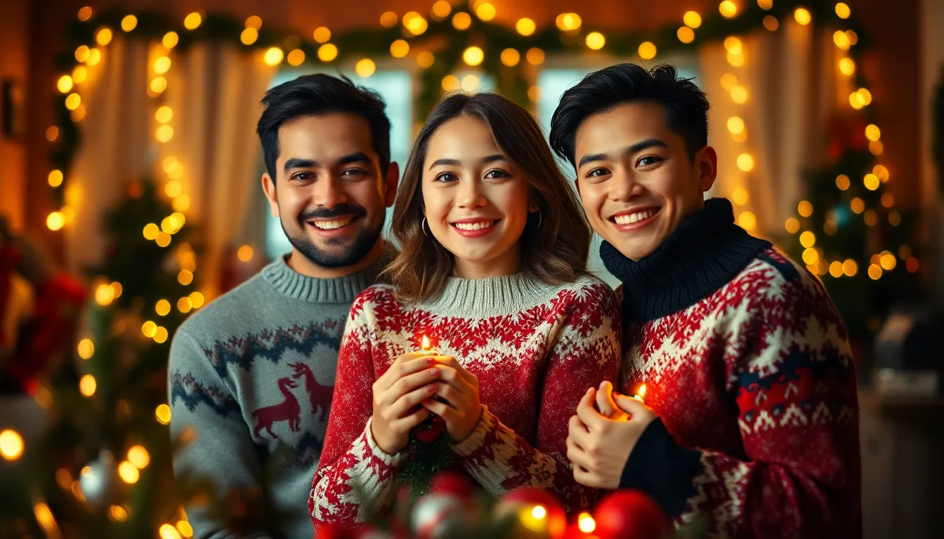 Festive Christmas Tree with Ornaments