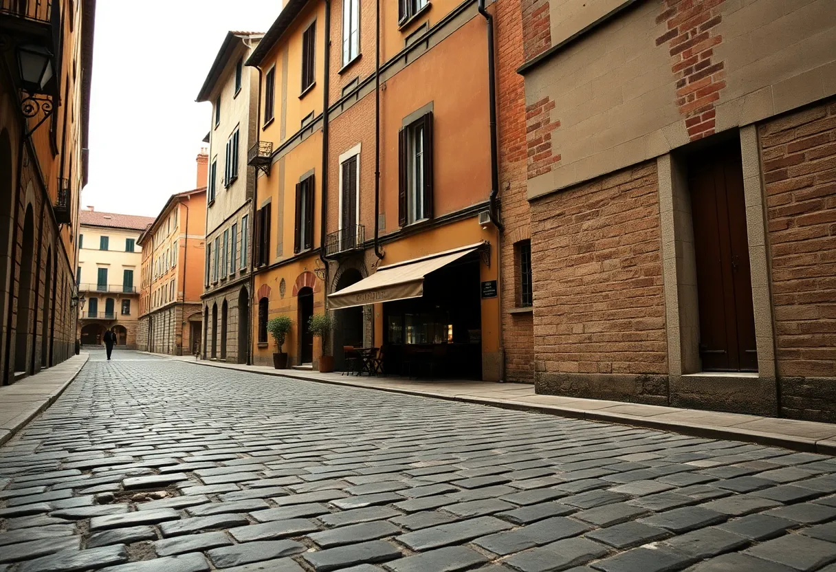 Charming Café Surrounded by Historic Architecture