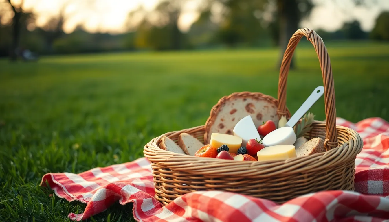 Artisan Picnic Setup in a City Park