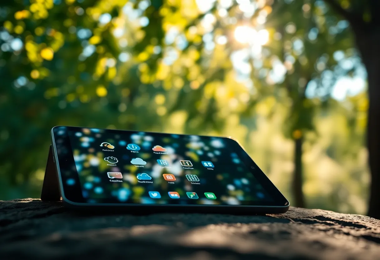 Exploring Cloud Technology on a Tablet