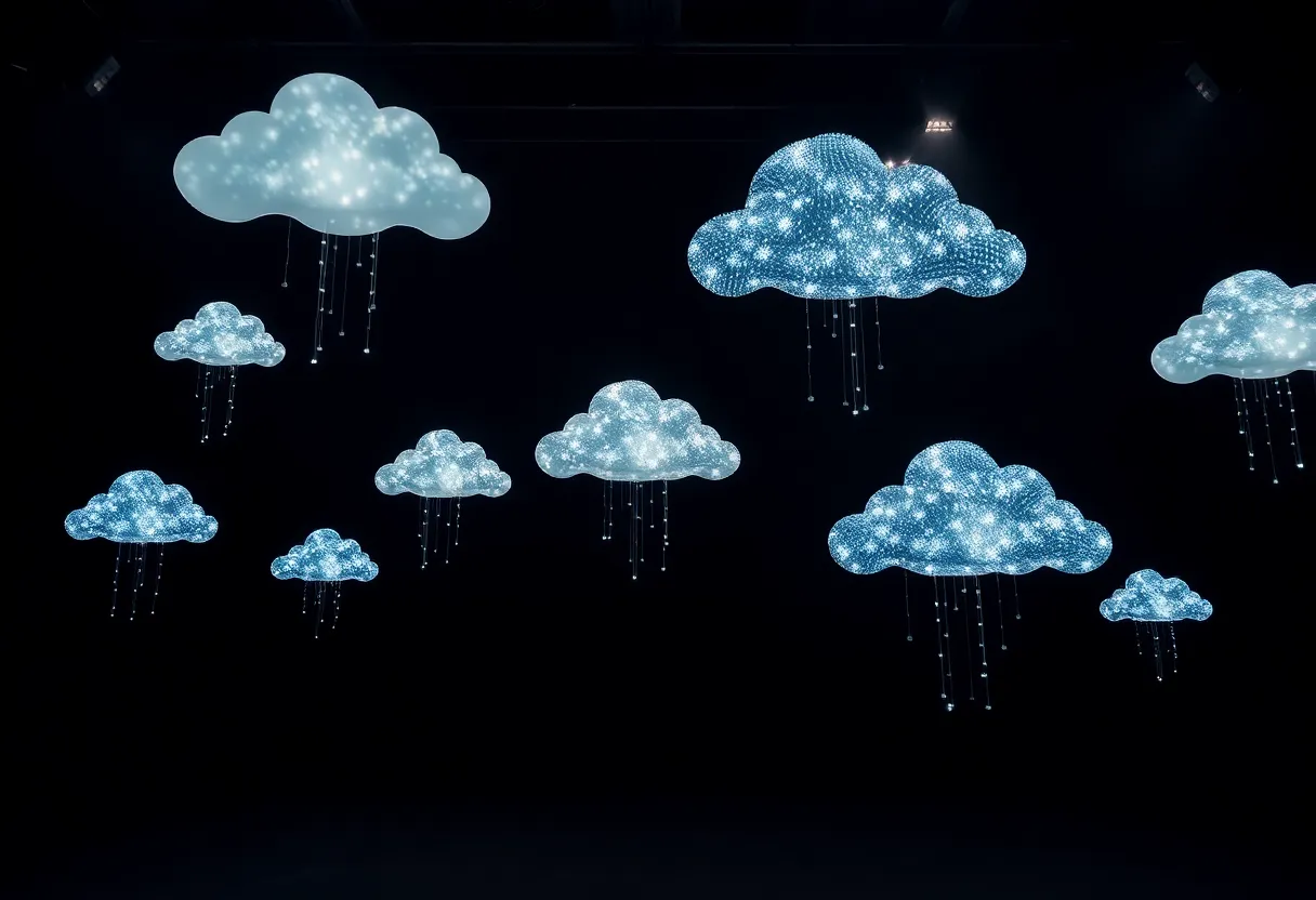 Conceptual Art Installation Representing Cloud Computing