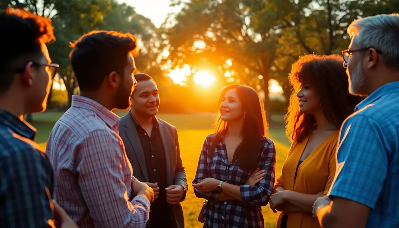 Collaborative Cloud Computing Team Outdoors