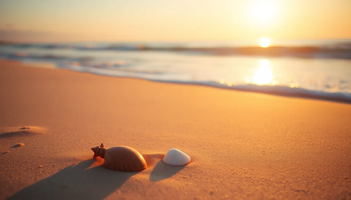 Serene Beach at Golden Hour