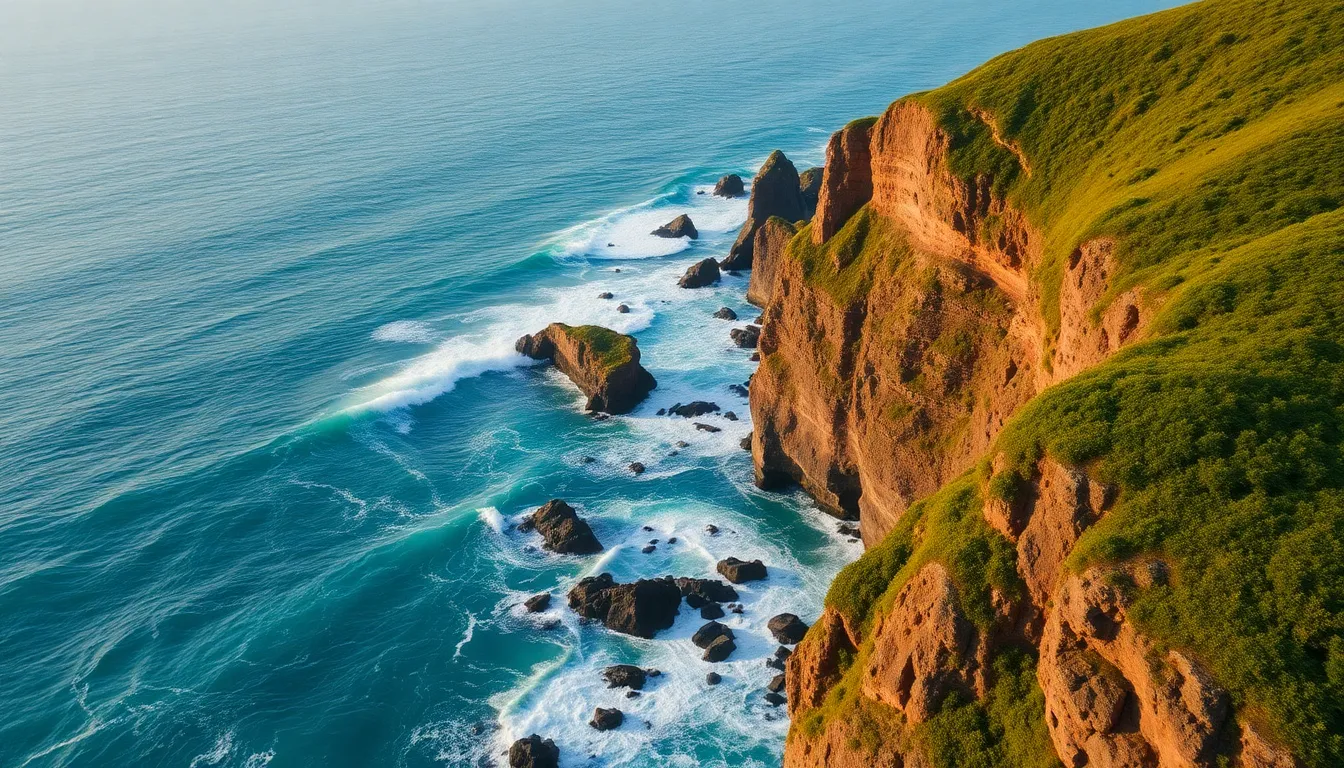 Rugged Coastline at Sunrise