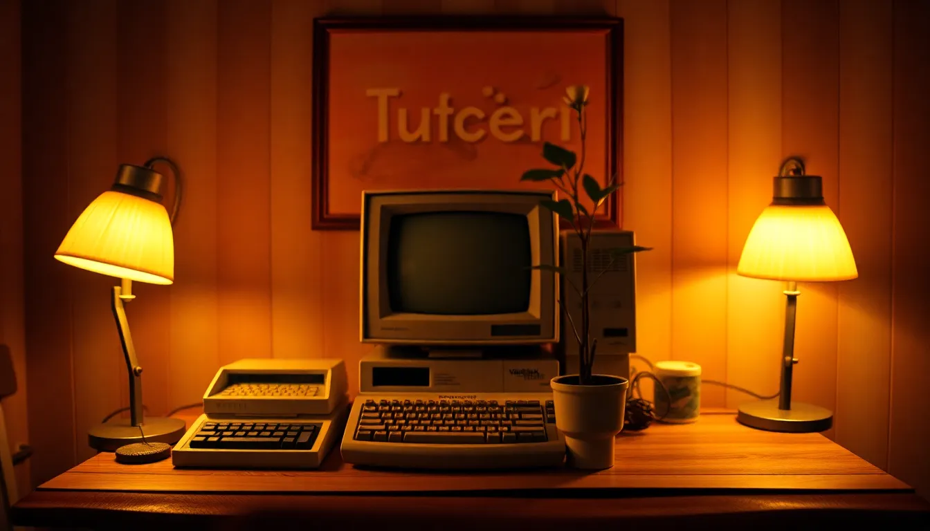 Cozy Vintage Computer Setup