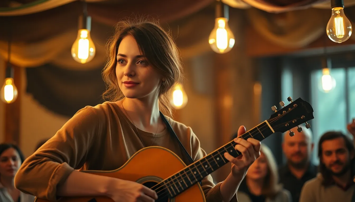 Cozy Indoor Concert with Singer-Songwriter