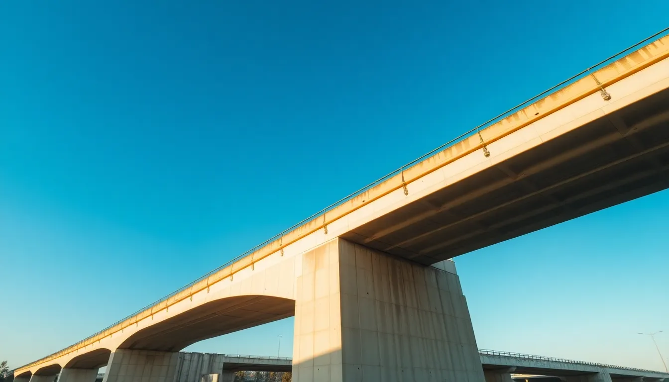 Expansive View of Concrete Bridge