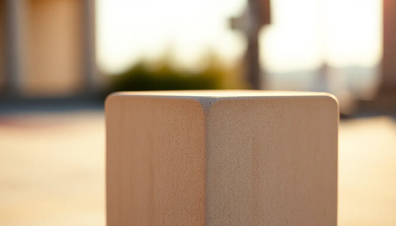 Smooth Concrete Block with Rim Light