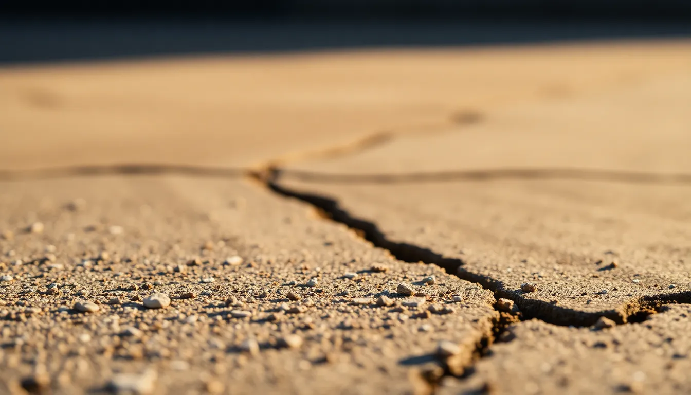 Abstract Concrete Pattern with Exposed Aggregate