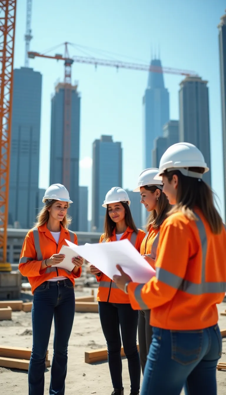 Empowered Women at Construction Site