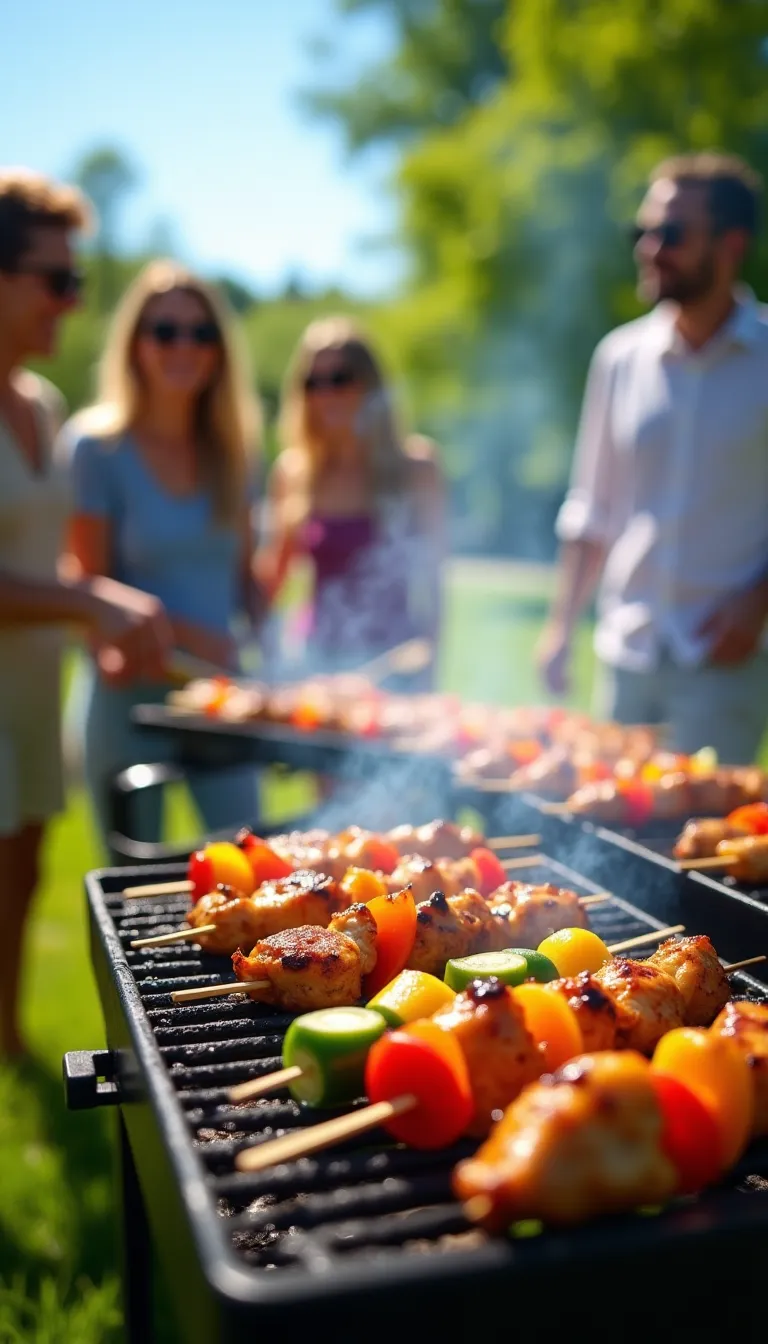 Outdoor Barbecue Gathering with Friends