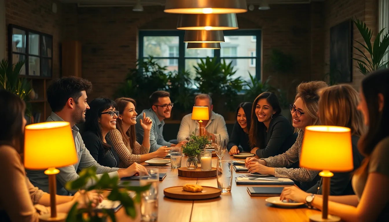 Diverse Team Collaborating in Coworking Space