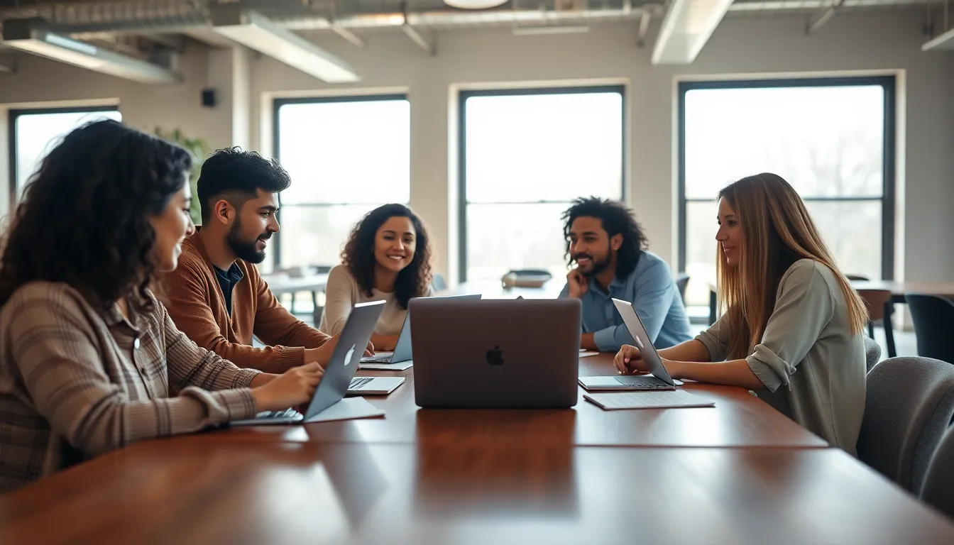 Team Collaboration in Modern Coworking Space