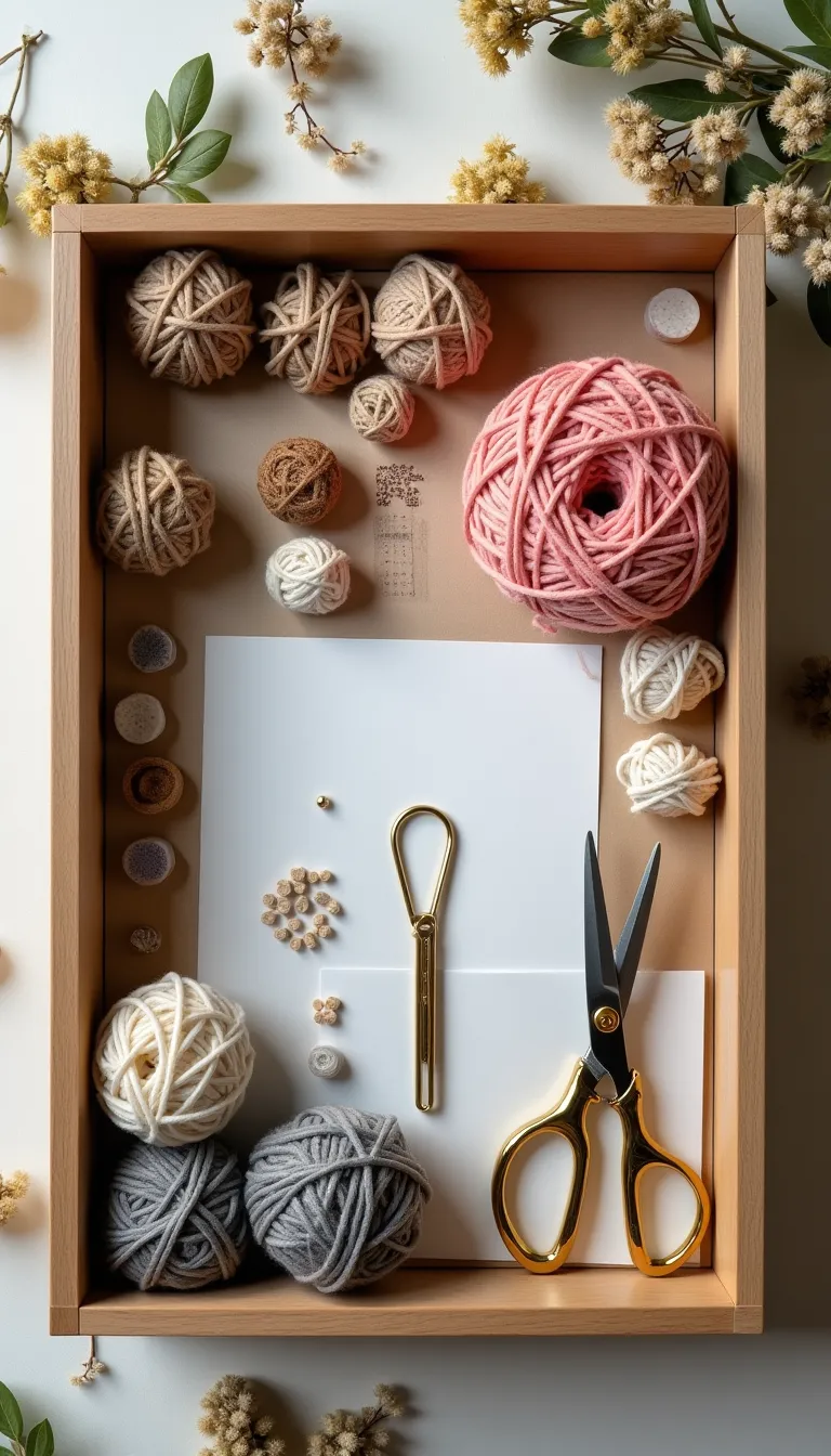 DIY Craft Kit Arrangement for Creative Projects