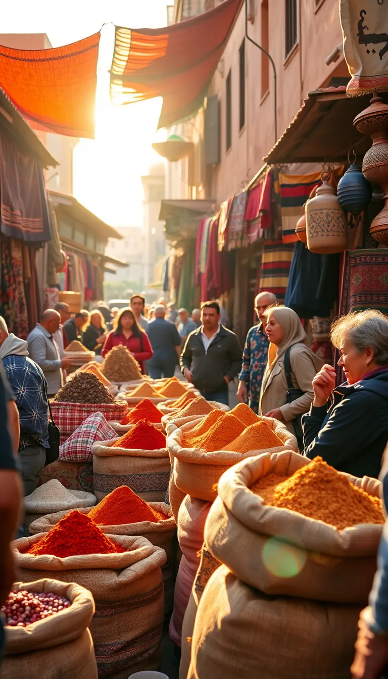 Vibrant Moroccan Street Market