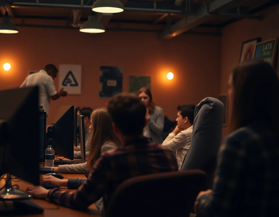 Cybersecurity Training Session in Action