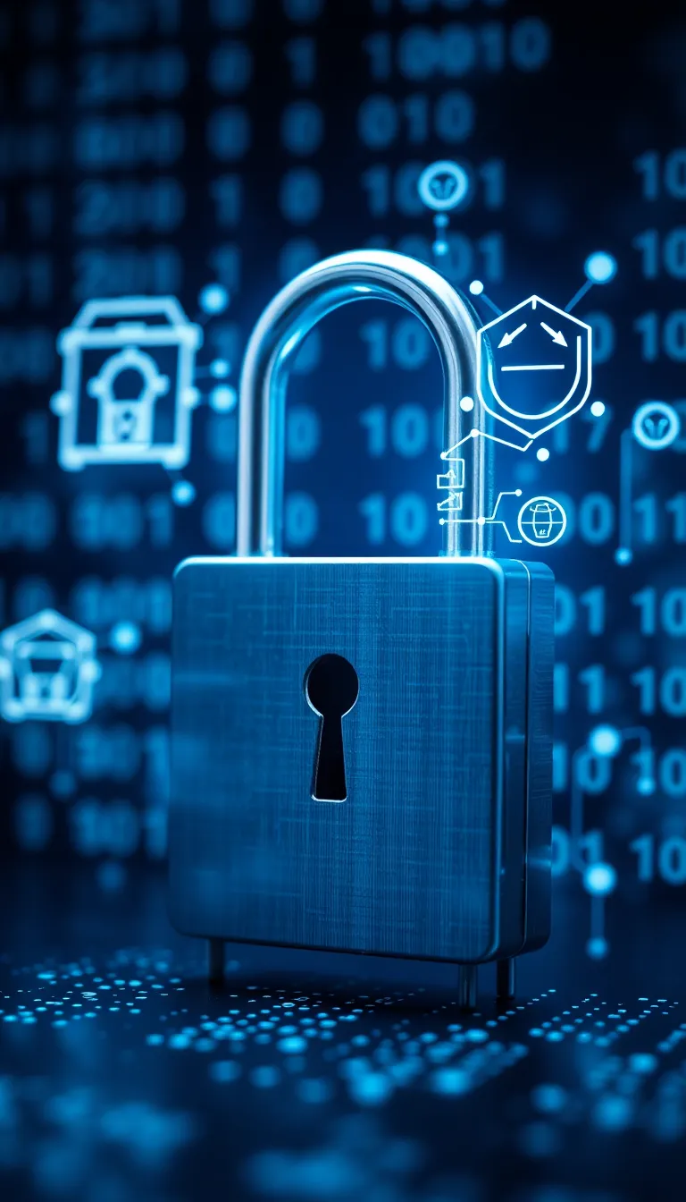 Digital Lock Representing Data Protection