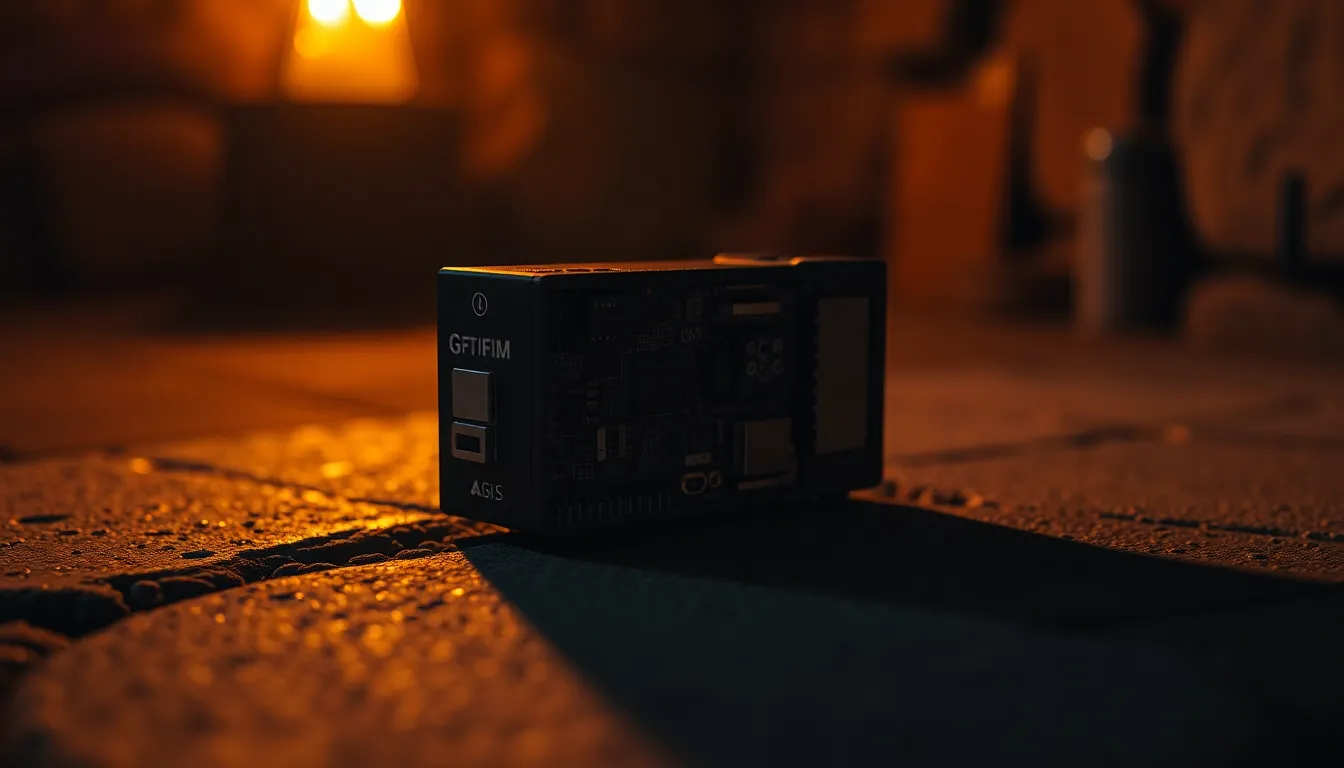 Close-Up of a High-Tech Cybersecurity Device