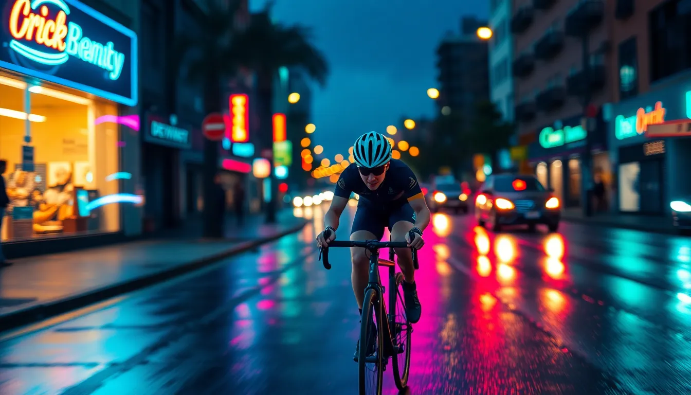 Night Ride Through Neon Streets