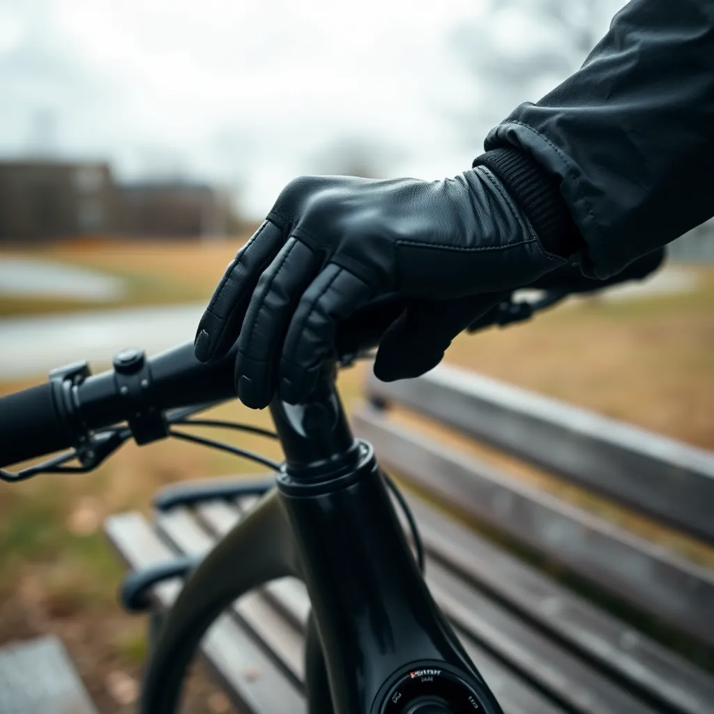 Cyclist Resting After a Challenging Ride