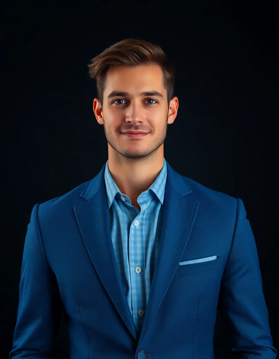 Confident Male Model in Tailored Suit