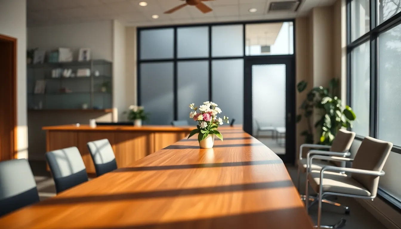 Serene Reception Area of a Dental Clinic