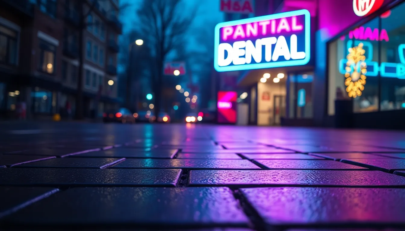 Urban Dental Clinic at Night