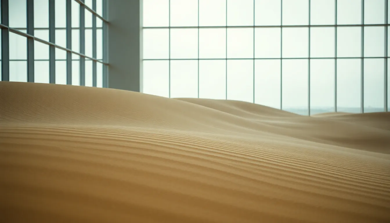 Expansive Salt Flat Under Overcast Sky This expansive salt flat is captured under a moody overcast sky, creating a dramatic reflection of the muted colors above. The image showcases intricately cracked earth patterns, emphasizing the arid environment. With everything in sharp focus, the symmetry draws the viewer's eye across the vastness, evoking a sense of tranquility and wonder. The natural tones lend a serene yet powerful atmosphere to the scene.