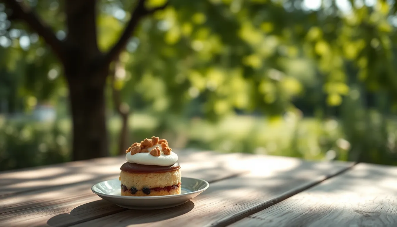 Colorful Fruit Tart on a Sunlit Table