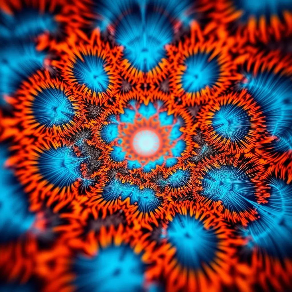 Intricate Digital Fractal Pattern