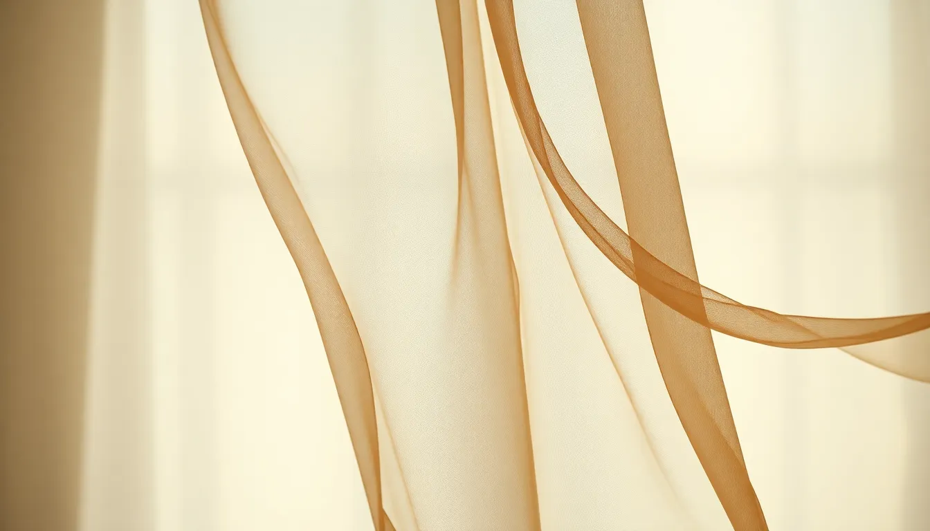 Dreamy Abstract Waves of Fabric