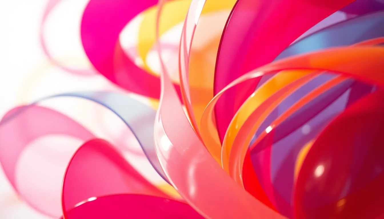 Vibrant Abstract Fluid Shapes Background