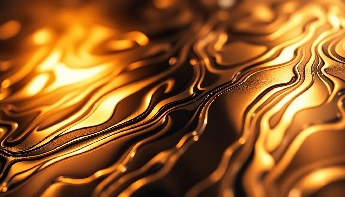 Dynamic Liquid Metal Abstract Digital Background