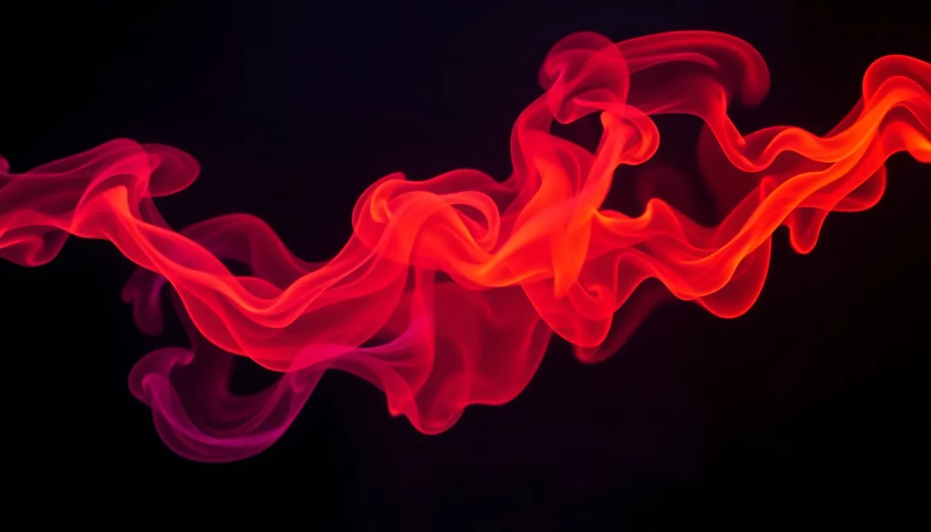 Vibrant Abstract Smoke Patterns Background