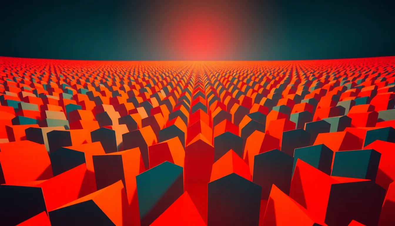 Geometric Shapes Gradient Abstract Background