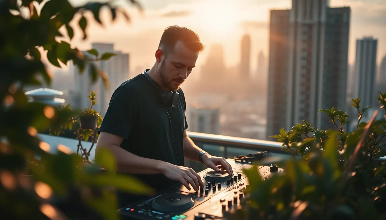DJ on Rooftop Party