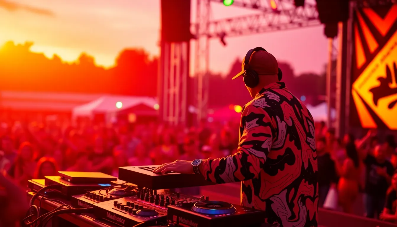DJ Performing at Sunset Music Festival