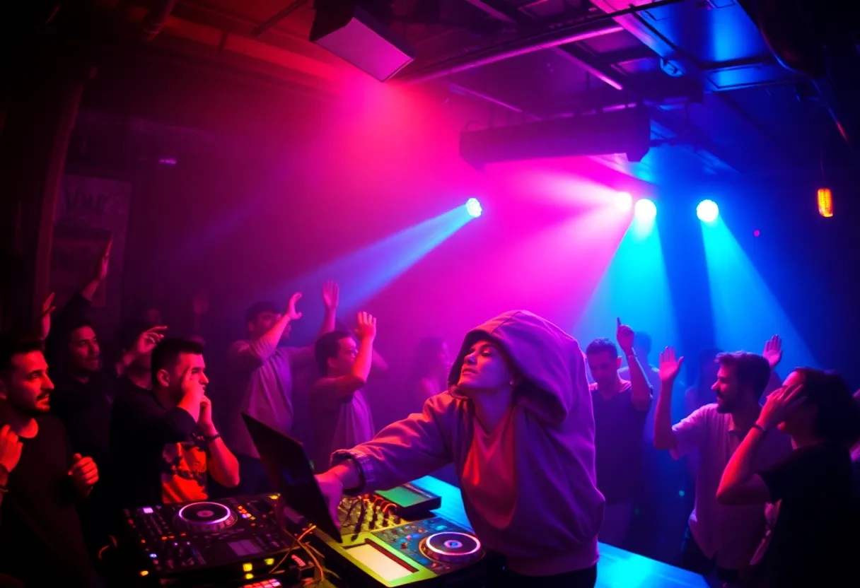 Vibrant DJ Set at Underground Club