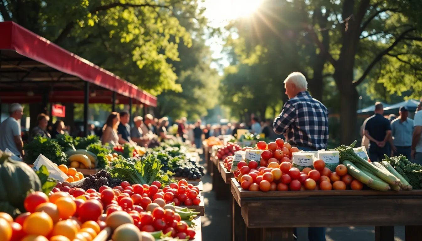 Downtown Farmer's Market in Morning Light