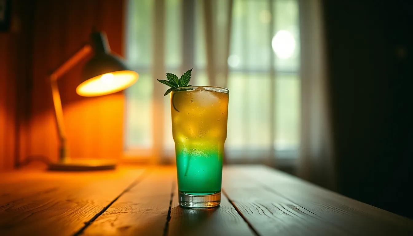Vibrant Cocktail with Mint and Lime