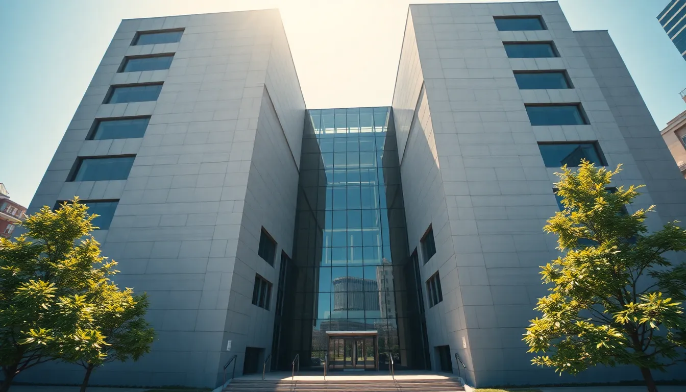 Modern Architectural Marvel Aerial View