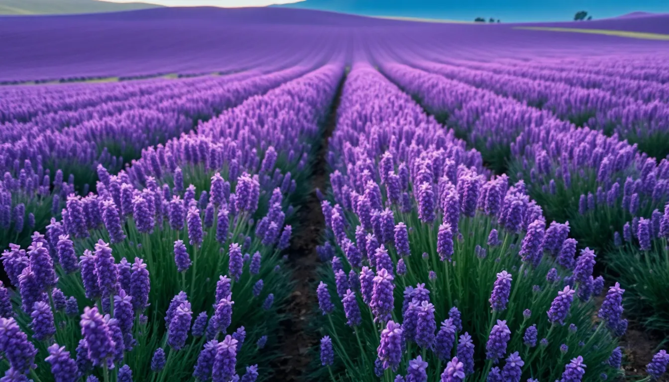 Lavender Fields in Full Bloom Aerial View