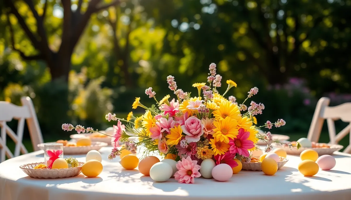 Festive Easter Brunch Table Setup