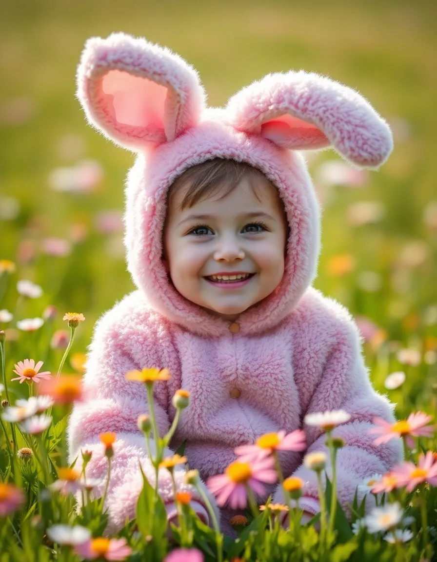 A stunning close-up of a hand-painted Easter egg set against a backdrop of freshly cut grass during golden hour. The warm light casts a gentle glow on the egg, highlighting its intricate patterns and details, while the surrounding grass adds depth and natural beauty. The creamy texture of the egg contrasts beautifully with the vibrant greens, evoking a sense of spring and celebration. This composition effectively draws attention to the egg as the centerpiece of the image.