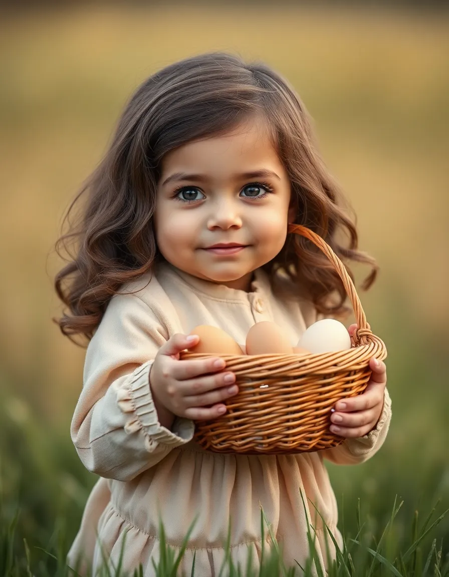 Child with Easter Basket