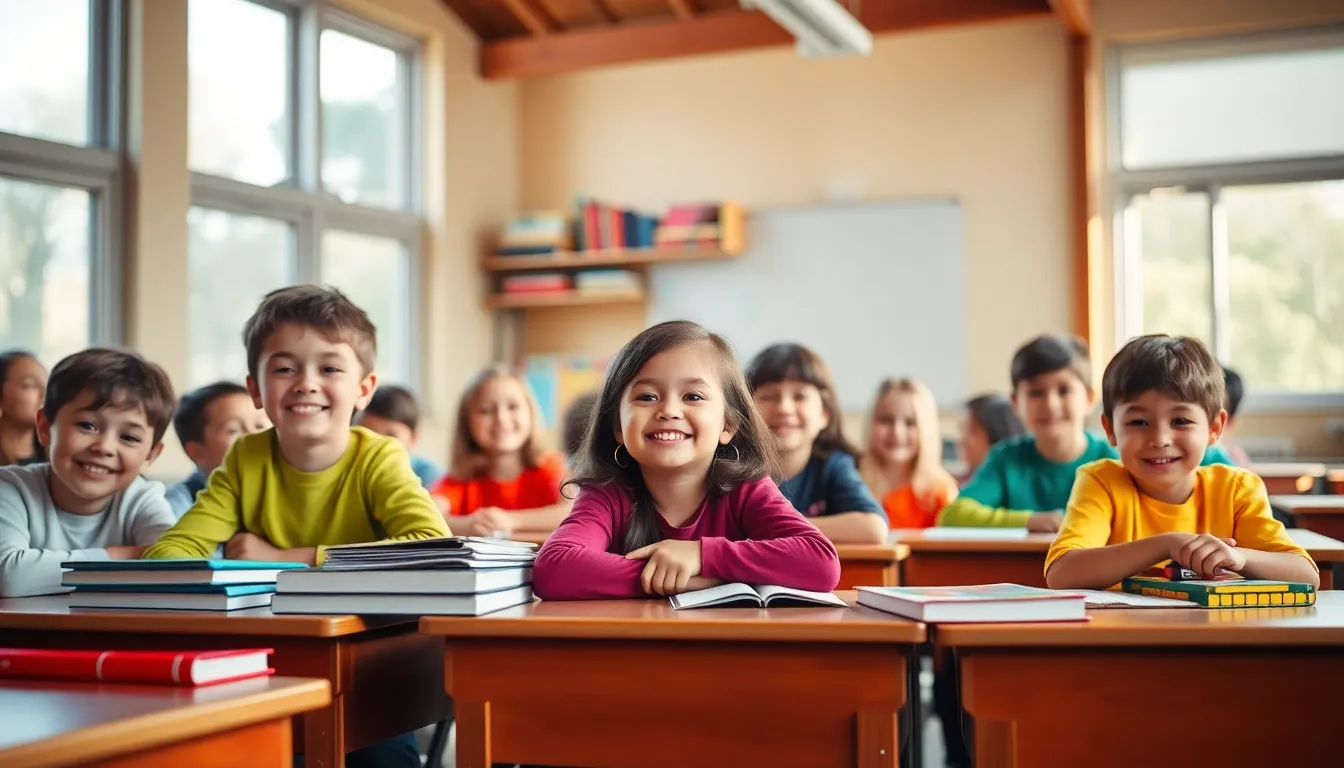Diverse Students Engaged in Classroom Learning