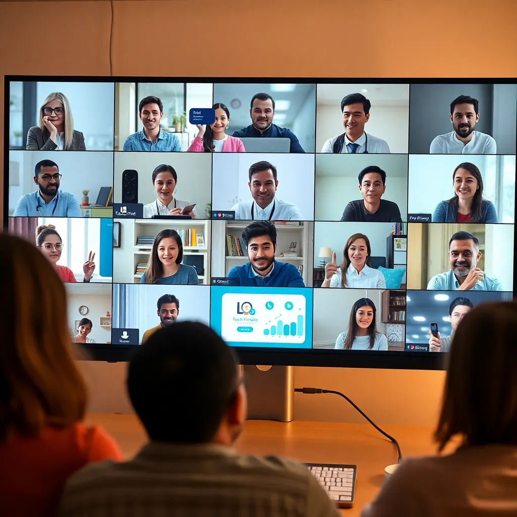 Diverse Adults in Online Class Session