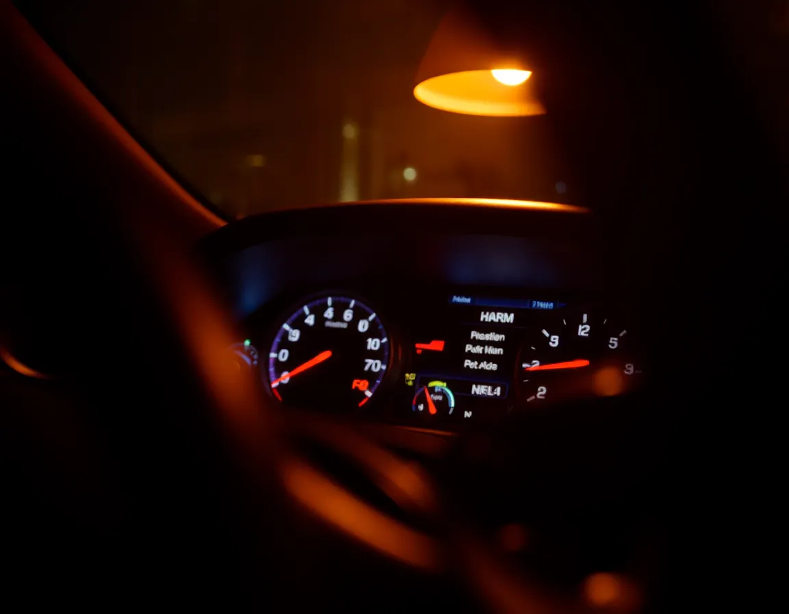 Close-Up of Electric Vehicle Dashboard
